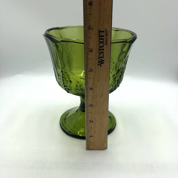 Vintage Green Depression Glass Bowl Dish - Picture 6 of 12
